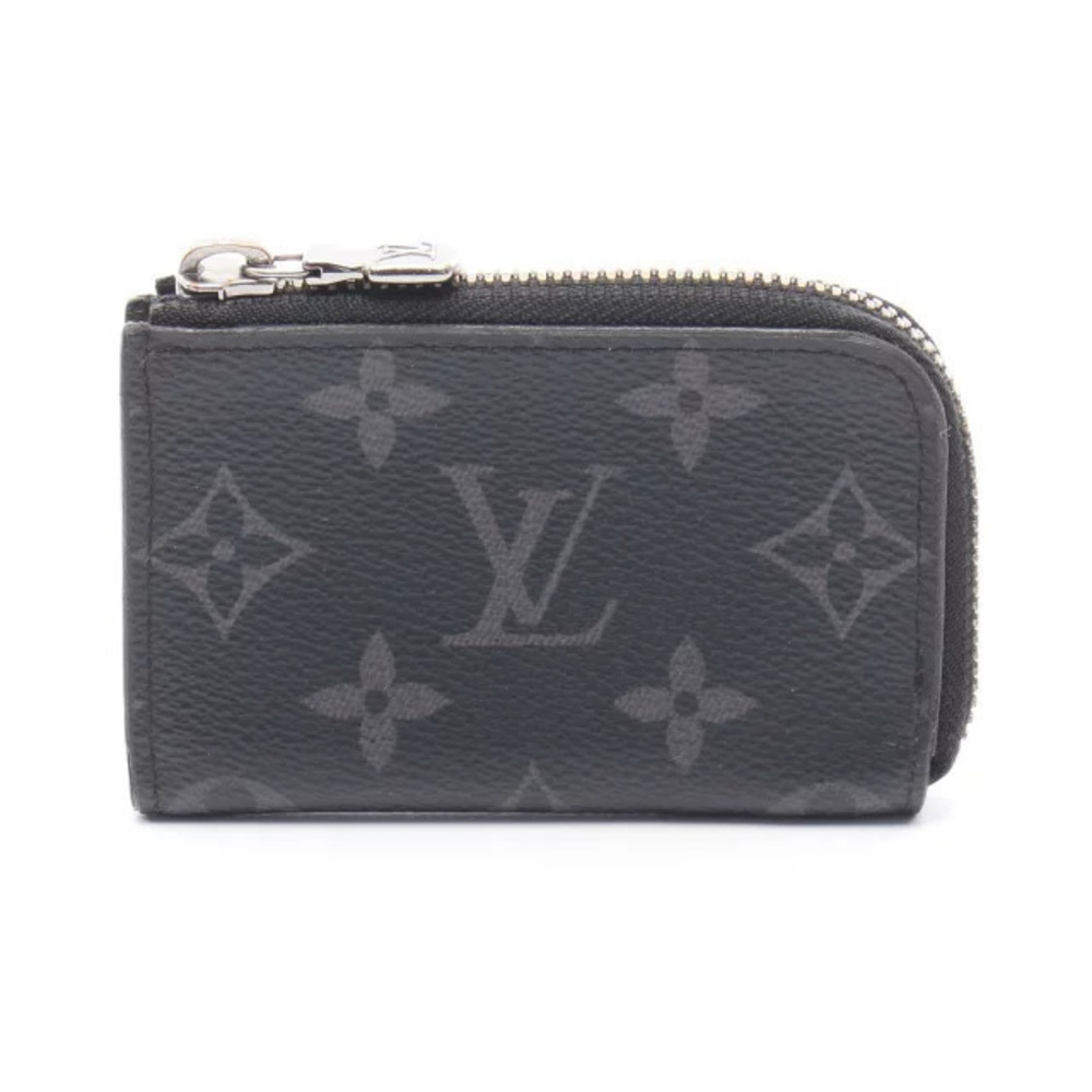 Louis Vuitton Portemonnaie Jour Monogram Eclipse Black coin case Wallet Black